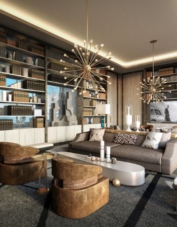  A CONTEMPORARY LIVING ROOM WITH A GOLDEN TOUCH  Inspirations Caffe Latte Home