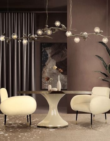  CURATED MODERN DINING ROOM WITH BALMY COLORS  Inspirations Caffe Latte Home