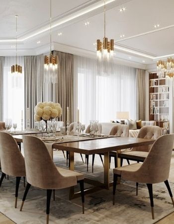  DINING ROOM IN NEUTRAL TONES WITH A MODERN ATMOSPHERE  Inspirations Caffe Latte Home