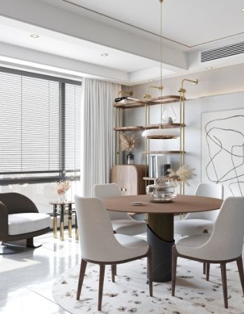  Elegant Dining Room With Caffe Latte Tones  Inspirations Caffe Latte Home