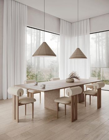  MINIMALIST DINING ROOM WITH A SOOTHING ATMOSPHERE  Inspirations Caffe Latte Home