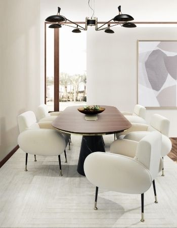  MODERN DINING ROOM WITH NEUTRAL TONES AND LUXURY FINISHES  Inspirations Caffe Latte Home