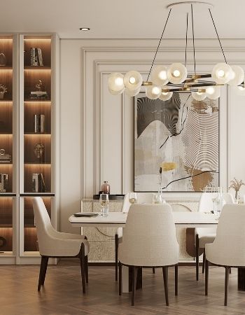  NEUTRAL DINING ROOM WITH A MODERN DESIGN BY CAFFE LATTE HOME  Inspirations Caffe Latte Home