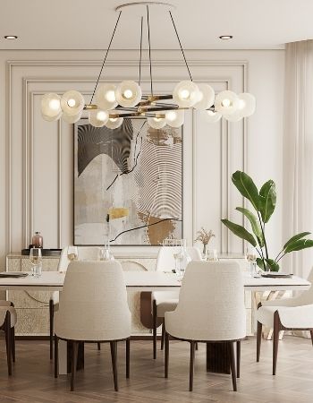 CAFFE LATTE HOME: NEUTRAL DINING ROOM WITH MODERN DESIGN  Inspirations Caffe Latte Home