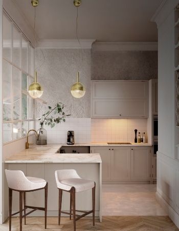  NEUTRAL MODERN KITCHEN WITH STRIKINGLY BEAUTIFUL DETAILS  Inspirations Caffe Latte Home