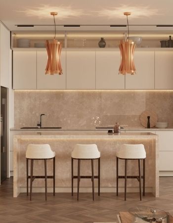 OPEN-SPACE KITCHEN DESIGNED TO BE FUNCTIONAL  Inspirations Caffe Latte Home