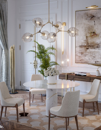  When Neutral Color Palettes Highlight A Contemporary Dining Room Design  Inspirations Caffe Latte Home